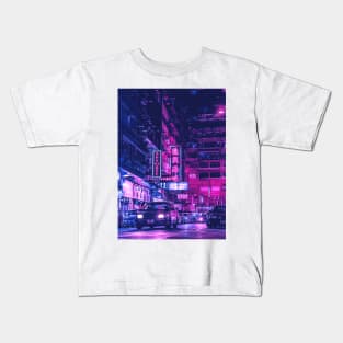 Japanese street neon Kids T-Shirt